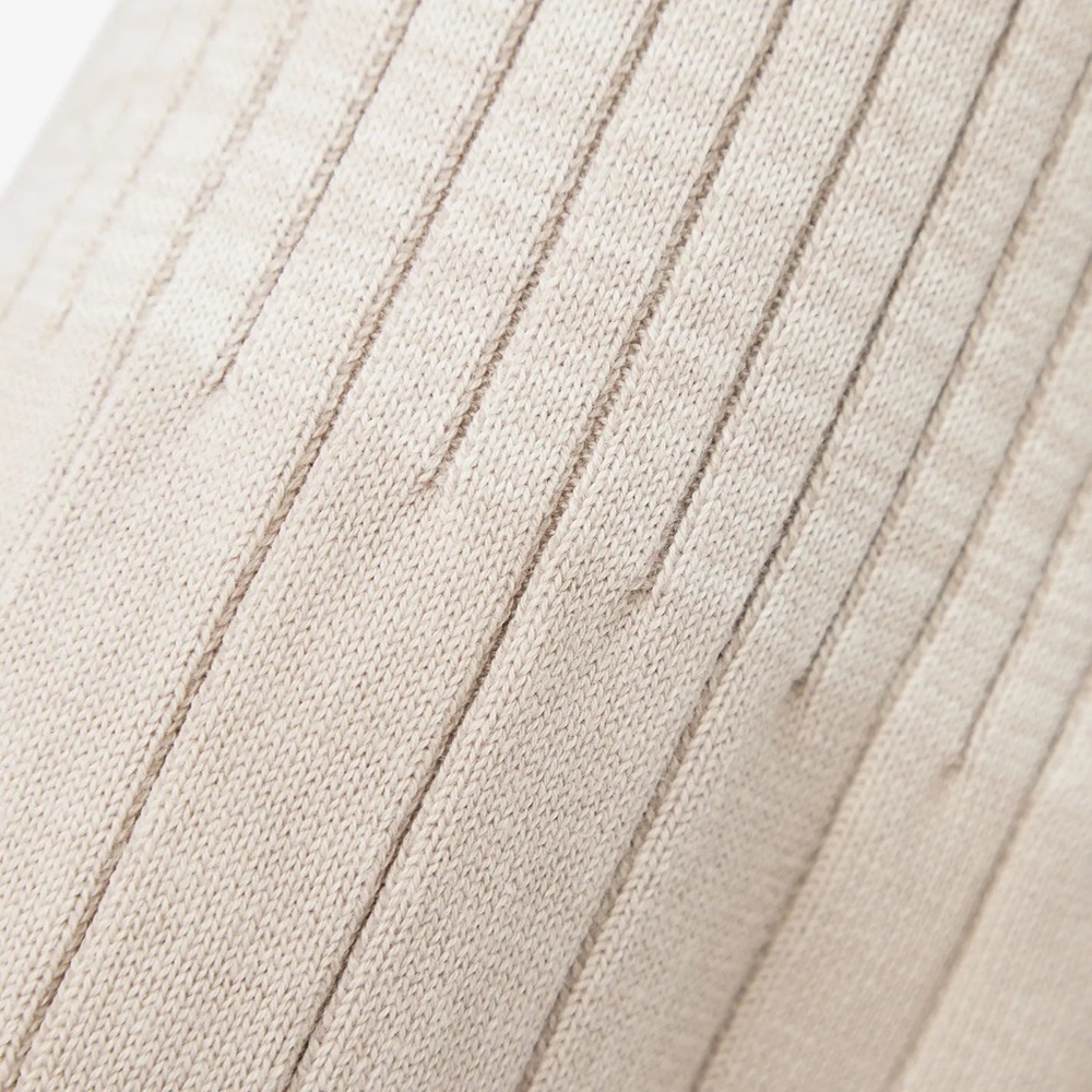 Manière de Voir Set - Beige Ribbed Contour Crop Top & Ombré Flared Leggings - Picture 13 of 15